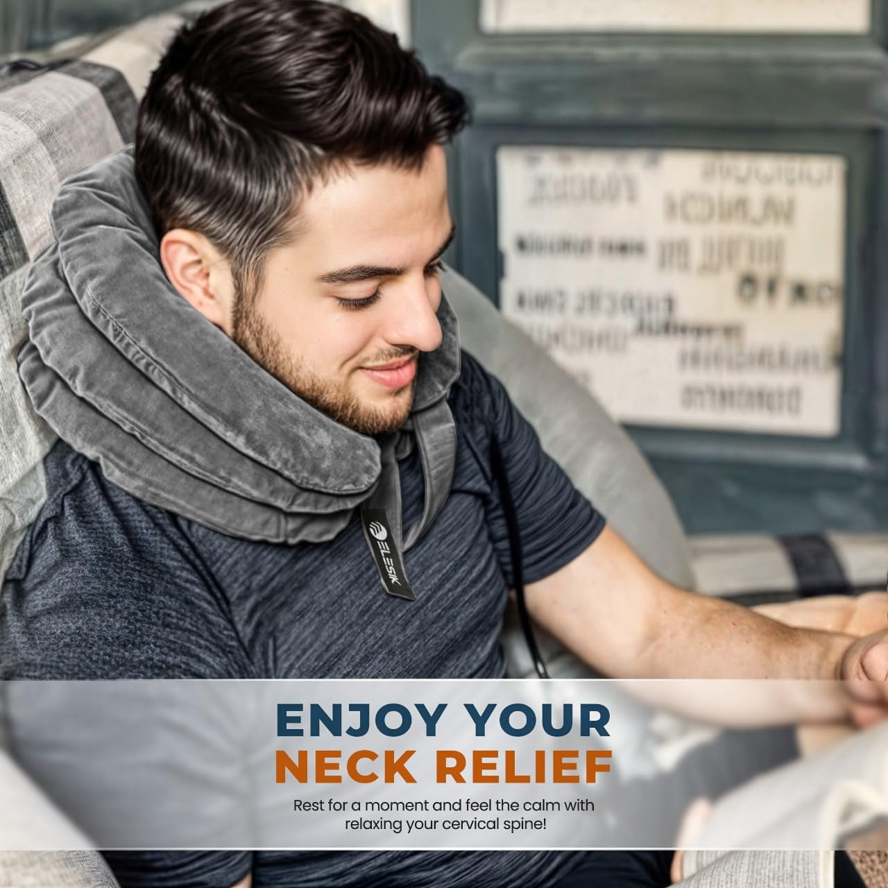 Cervical Neck Traction Device, Neck Stretcher and Cervical Traction Device | Neck Decompression Devices, Cervical Neck Stretcher, Neck Traction Pillow, Neck Extender, Neck Support, Pinched Nerve Relief