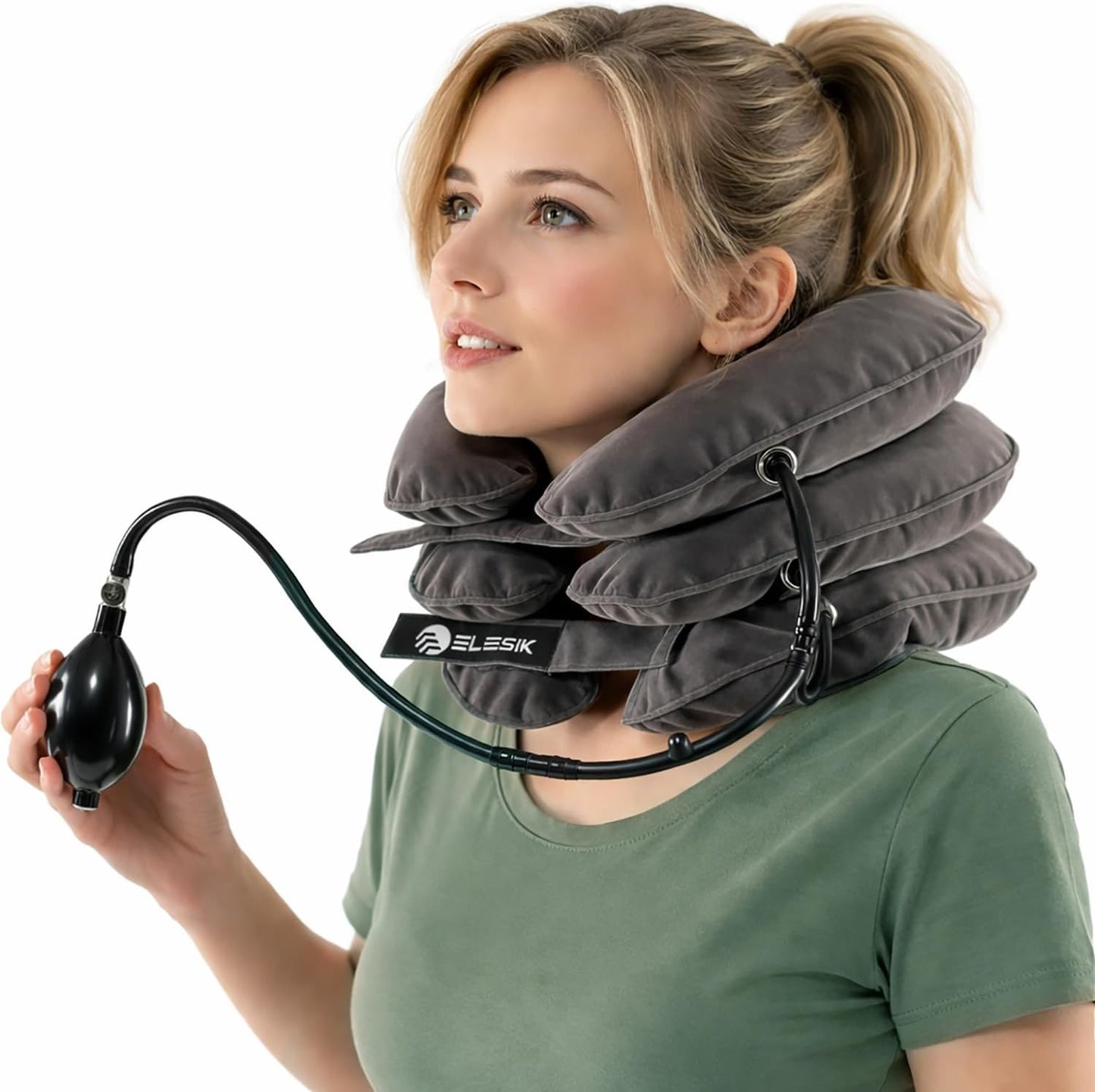 Cervical Neck Traction Device, Neck Stretcher and Cervical Traction Device | Neck Decompression Devices, Cervical Neck Stretcher, Neck Traction Pillow, Neck Extender, Neck Support, Pinched Nerve Relief