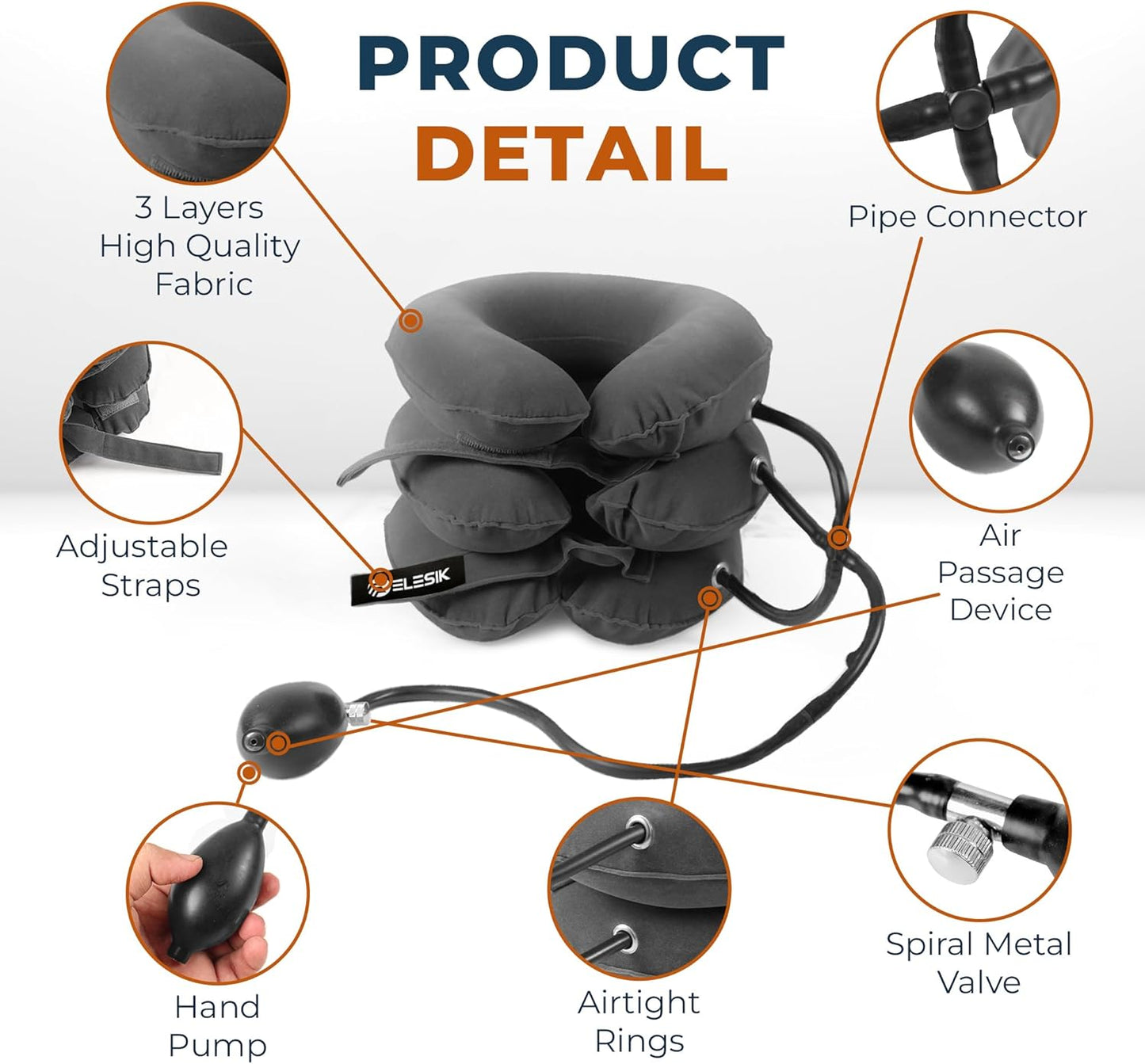 Cervical Neck Traction Device, Neck Stretcher and Cervical Traction Device | Neck Decompression Devices, Cervical Neck Stretcher, Neck Traction Pillow, Neck Extender, Neck Support, Pinched Nerve Relief